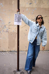 ICHI Wiggy Wide Leg Jeans Medium Blue
