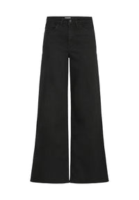 ICHI Wiggy Wide Leg Jeans Black