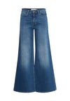 ICHI Wiggy Wide Leg Jeans Medium Blue
