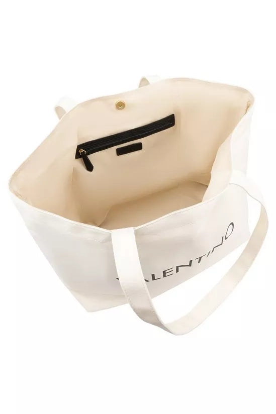 Valentino Inwood Canvas Bag In Cream Paris Grimsby